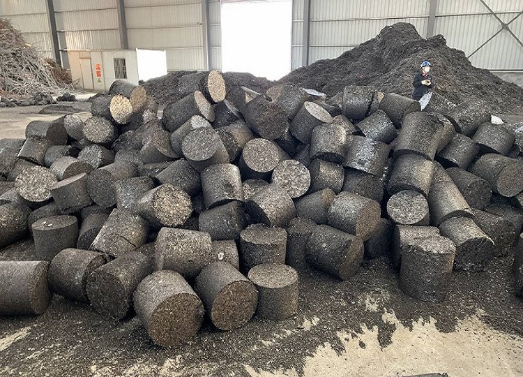 Aluminum chips briquetting